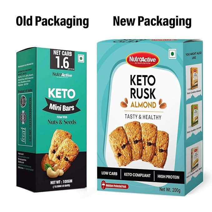 Diabexy NutroActive Keto Rusk - 100 gms