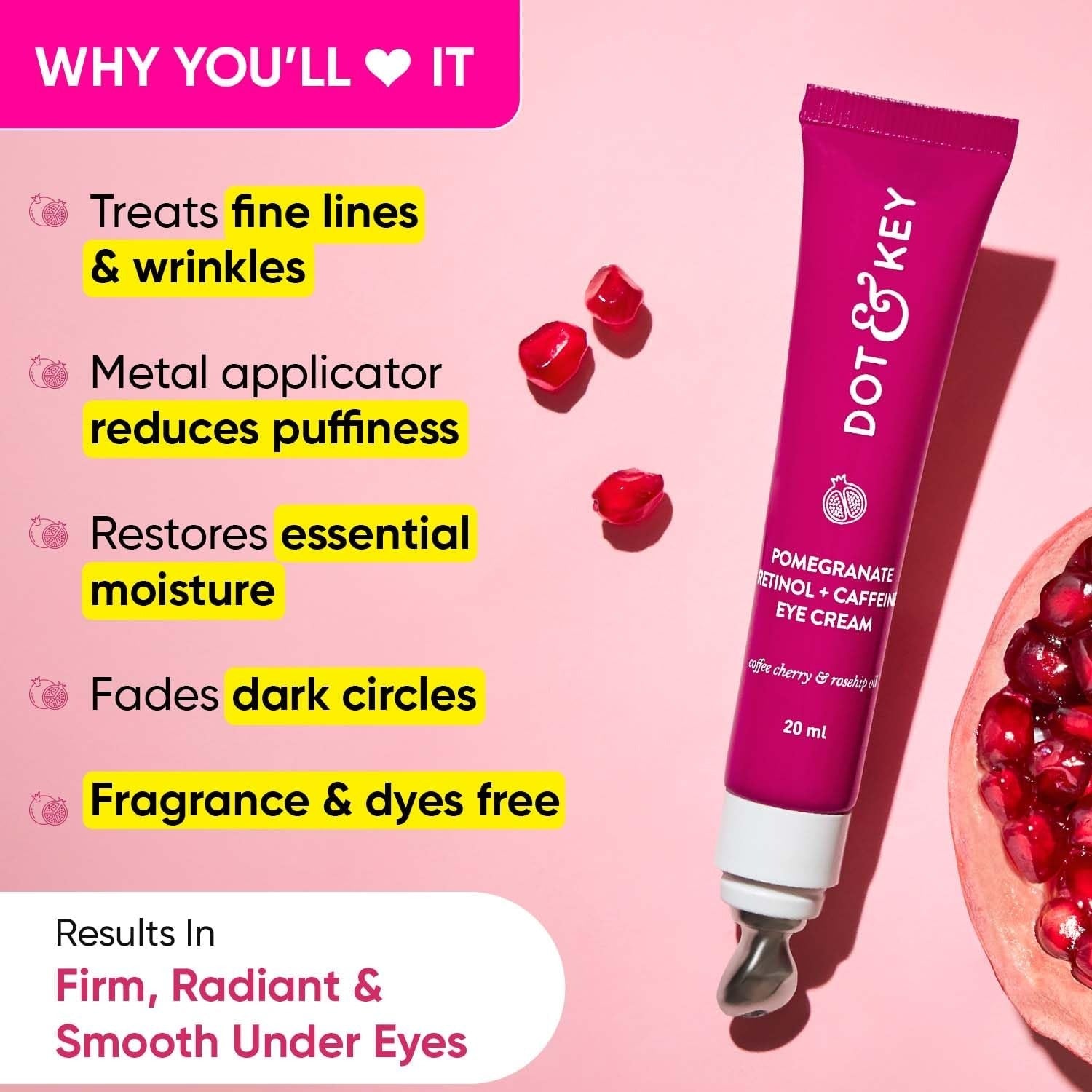 Dot & Key Retinol + Caffeine Eye Cream Concentrate - 21 ml