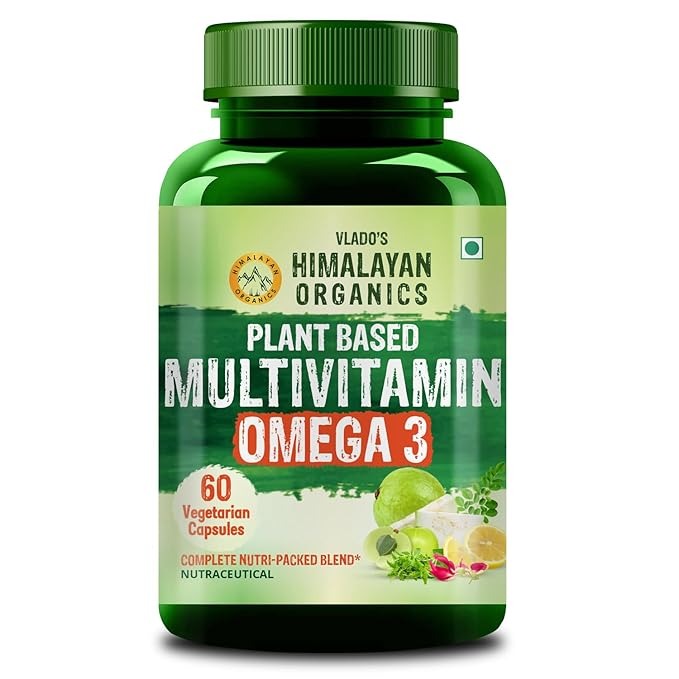 Himalayan Organics Vegan Omega 3 Vegetarian Capsules - 90 Tabs