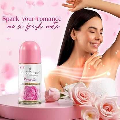 Enchanteur Romantic Roll-On Deodorant for Women - 50 ml