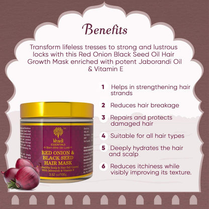 Khadi Essentials Onion Hair Mask - 200 gms