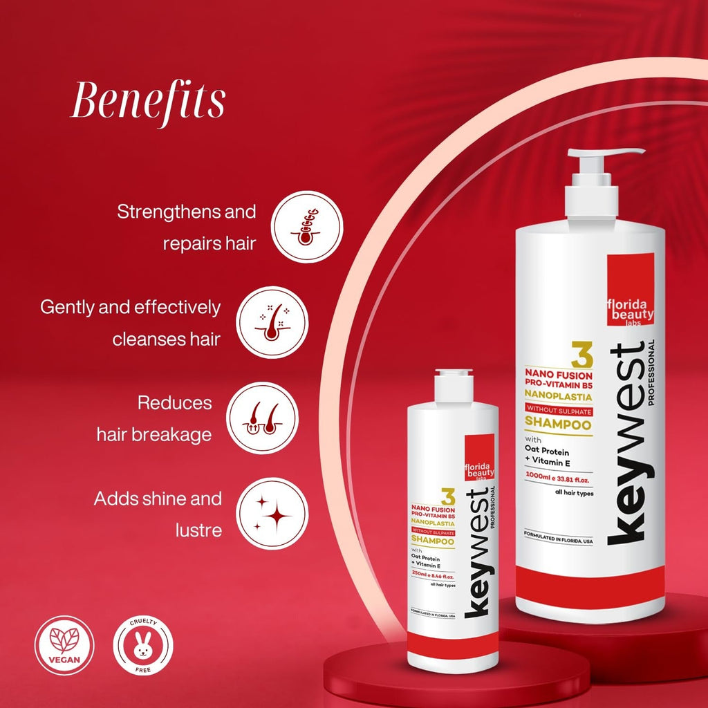 Keywest Professional Nanoplastia Sulfate Free Shampoo - 250 ml