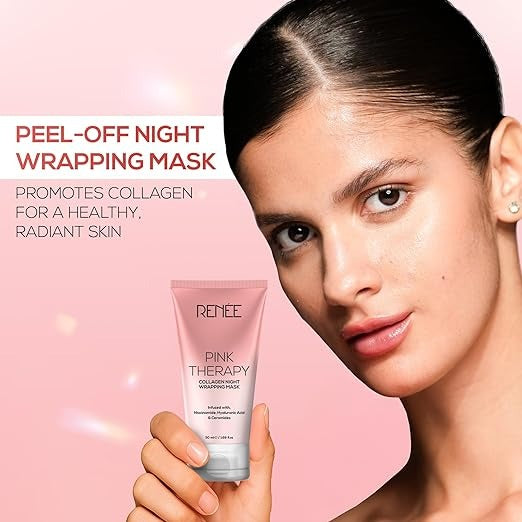Renee Pink Therapy Collagen Night Wrapping Face Mask - 50 gms
