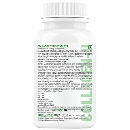HXN Collagen Type 2 Supplement - 60 Tablets