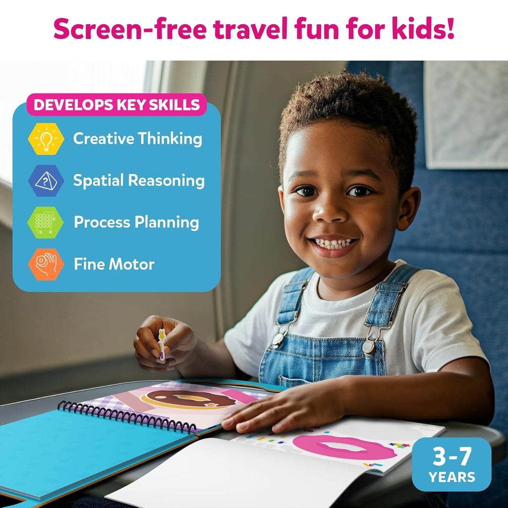 Skillmatics Reusable Sticker Activity Book Peelies 100+ Reusable Cling Stickers 6 Pictures