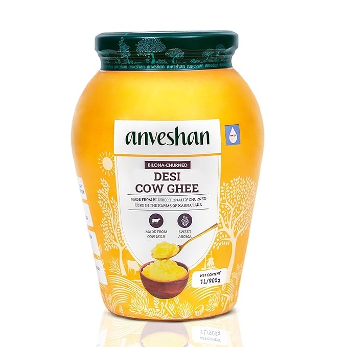 Anveshan A2 Desi Hallikar Cow Ghee - 1 L