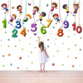 StickMe Kids Playing Climbing Up The Rope Numbers Baby Kids Learning Education Wall Reusable Self-Adhesive Sticker -Sm707