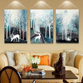 Rangoli MDF 3 Pcs Wall Poster 12x18 Inch Decorative Wall Art P-2 Design-2