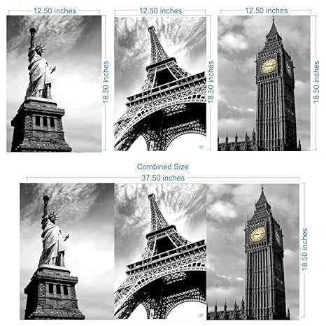 Rangoli MDF 3 Pcs Wall Poster 12x18 Inch Decorative Wall P-2 Design-8