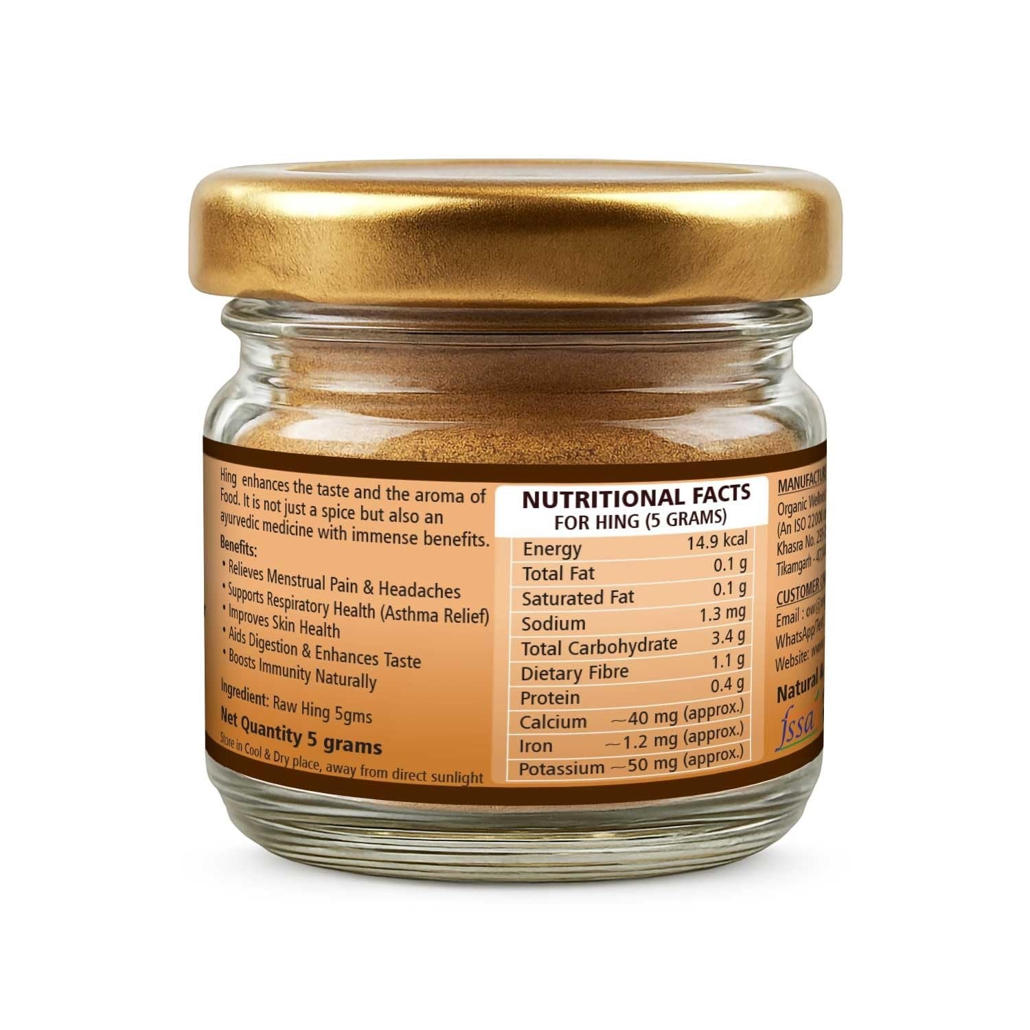 Organic Wellness Hing - 5 gms