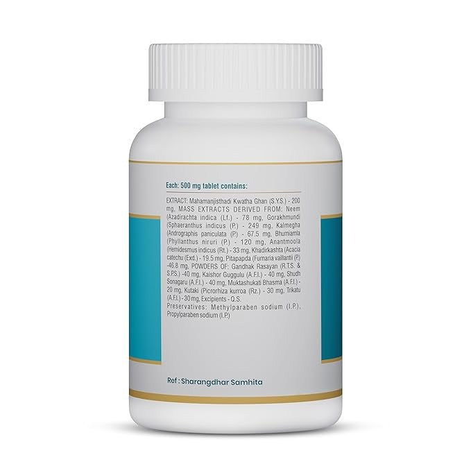 Jeena Sikho Rakt Shodhak Tablets Natural Care for Liver Detox - 60 Veg Tabs