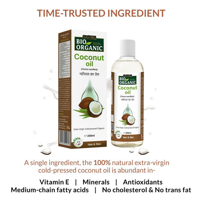 Indus valley Bio Organic Extra Virgin Coconut Oil - 200 ml