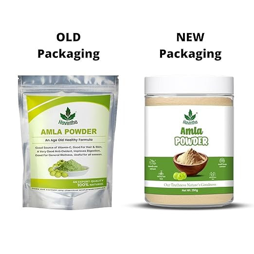 Havintha Amla Reetha Shikakai Bringraj & Hibiscus Powder For Hair - 250 Grams  Each (Combo Pack of 5)