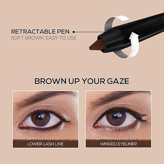 Renee Pure Brown Kajal Pen - 0.30 gms