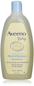 Aveeno Baby Wash & Shampoo Lightly Scented - 532 ml