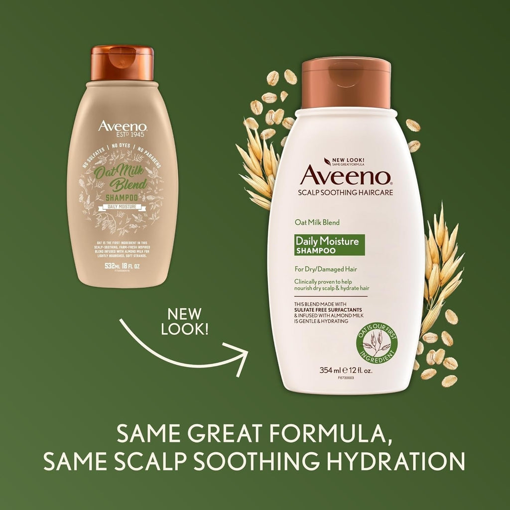 Aveeno Scalp Soothing Oat Milk Blend Daily Moisture Shampoo - 354 ml