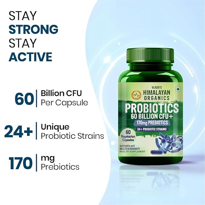 Himalayan Organics Probiotics Capsules - 60 caps