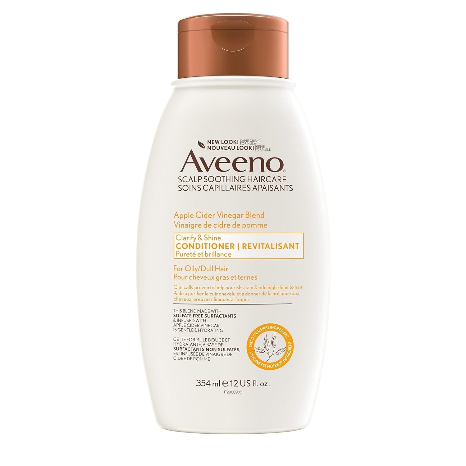 Aveeno Apple Cider Vinegar Blend Clarify & Shine Conditioner - 354 ml
