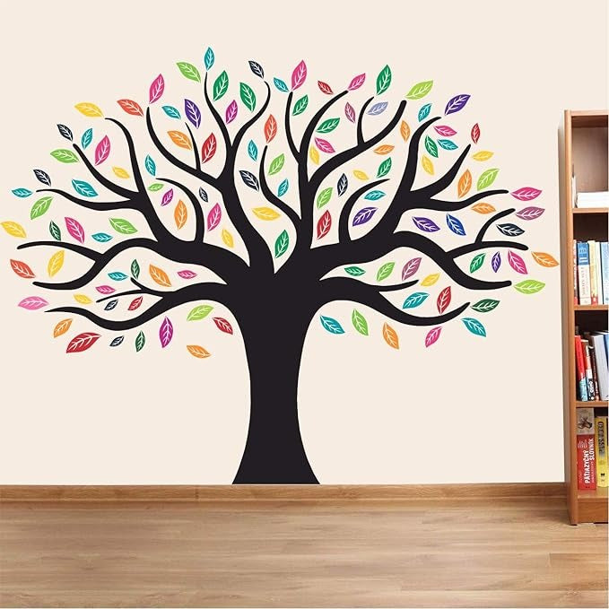 StickMe Colorful Tree Nature Baby Kids Learning Education Wall Sticker -SM755 -Self-Adhesive