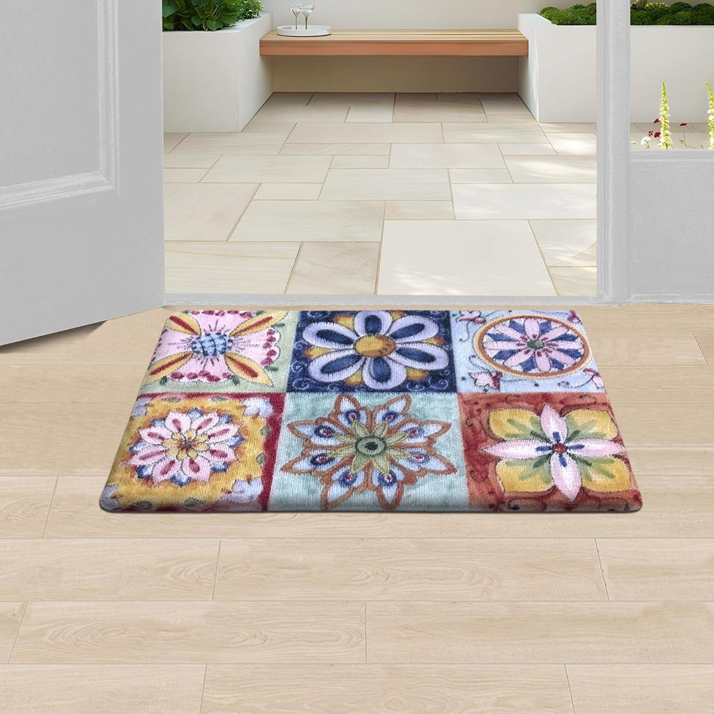 Luxe Home Cuba PVC Door Mats Loop Utillity Anti Fatigue Mosaic Cushioned Non Slip (40x60 cm)