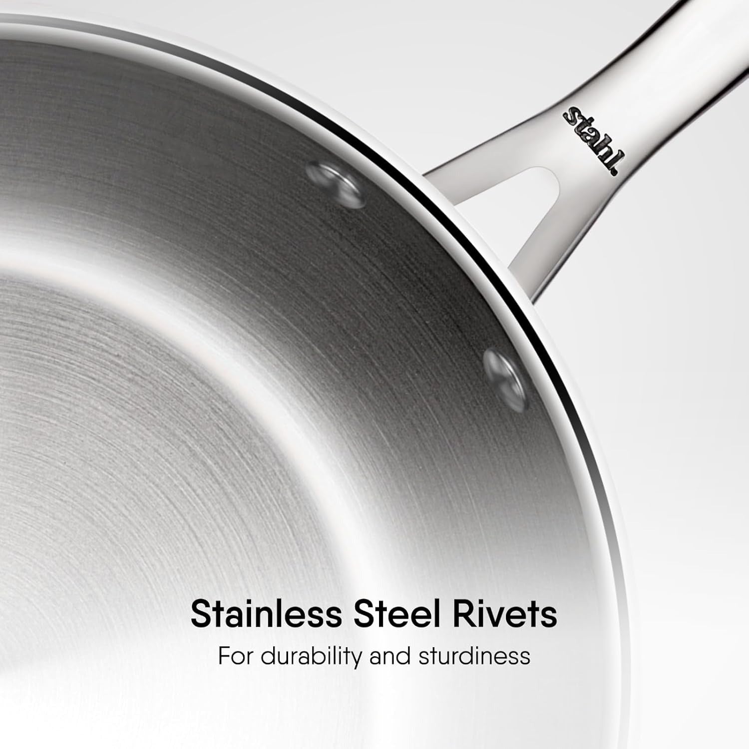 Stahl Artisan Fry Pan 20cm Triply Stainless Steel