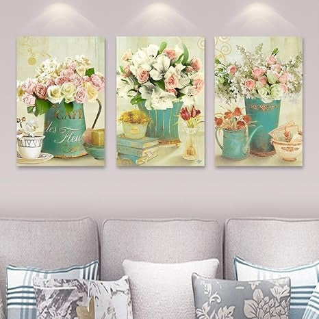 Rangoli Wood Floral Painting Multicolour Abstract 11x17inch