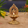 Ganesha Diya Oil Lamp Temple Articles