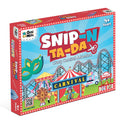 GiniMini Snip 'N' Ta-Da-Crazy Carnival – Scissor Activity Kit for Kids 4 5 6 7 Fine Motor Development, Pre-Printed Craft Sheets, Child-Safe Snip Scissors DIY Carnival Crafts Fun Learning Gift