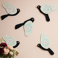 GiftOday Wooden 3D 5 Pieces Birds for Wall Art Panel  Wood Bird Folk Art Wall Hanging Style 7