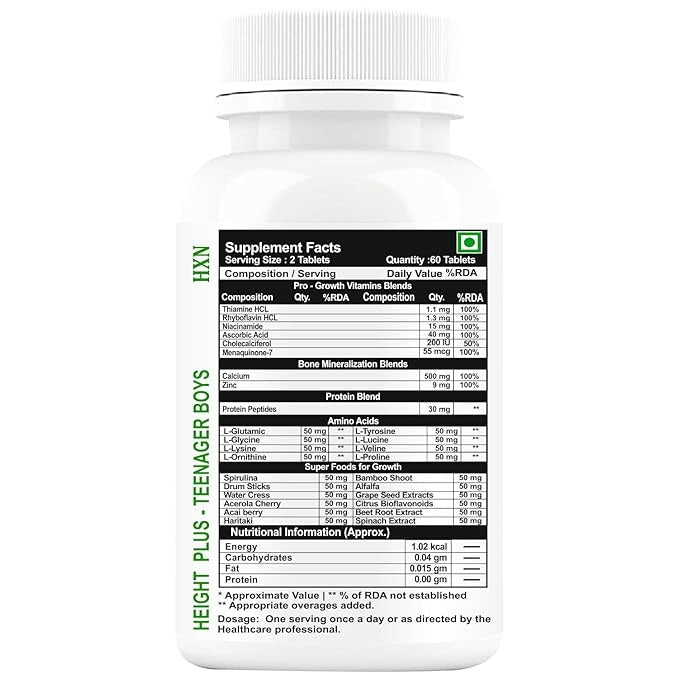 HXN Growth Support - 60 Tablets