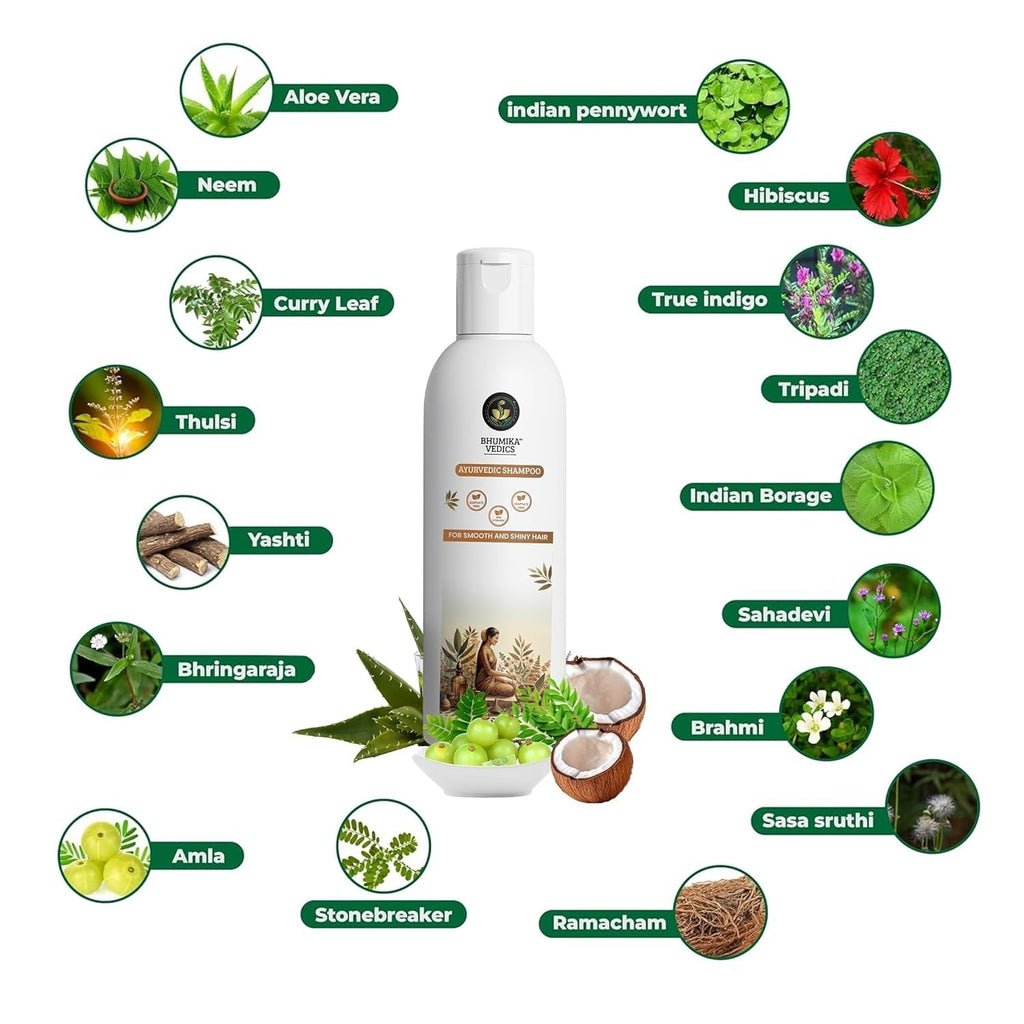 Bhumika Vedics Ayurvedic Shampoo - 200 ml
