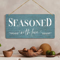 Kotart Kitchen Seasoned With Love Wall Hangings For Cafe Restaurant Bar Lounge MDF