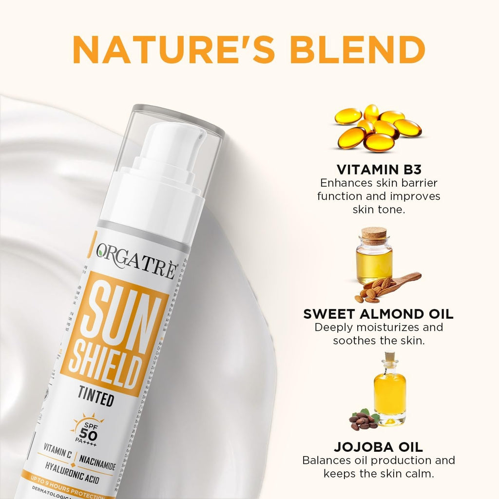 Orgatre Niacinamide Sun Shield Sunscreen SPF 50 PA++++