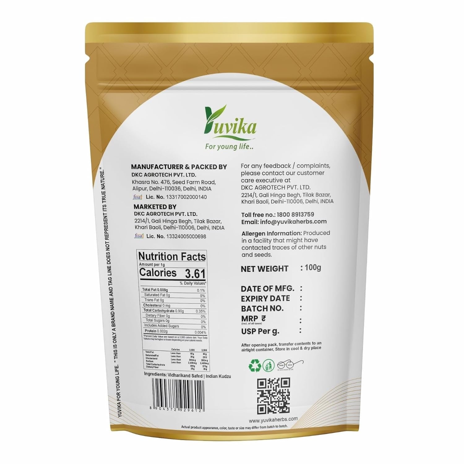Yuvika Vidharikand Safed - Bidharkand Safed - Indian Kudzu