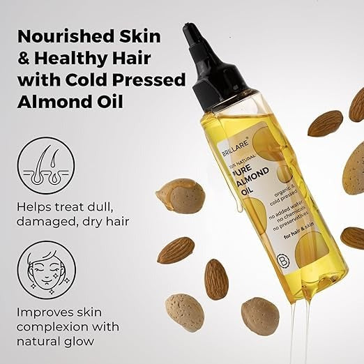 Brillare 100% Natural Pure Almond Oil - 100 ml
