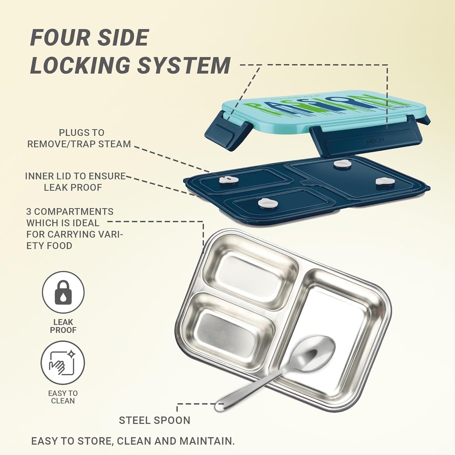 Milton Meal Safe 3 Lunchbox