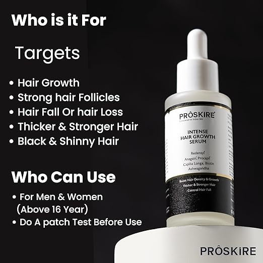 Proskire Intense Hair Growth Serum - 30 gms