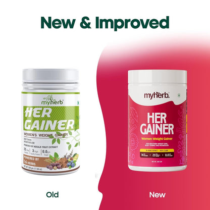 MYHERB Womenâ€™s Weight Gainer Chocolate Flavour - 500 gms