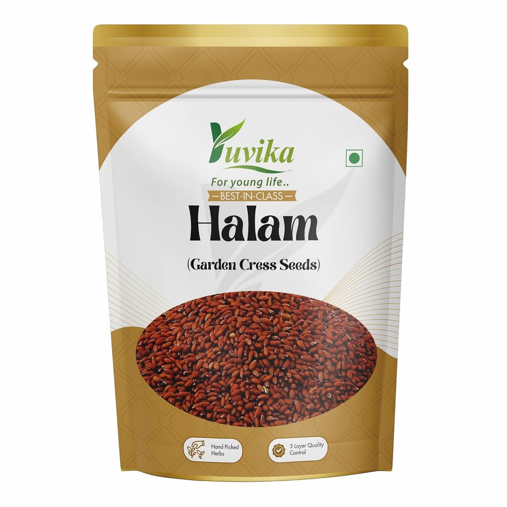 Yuvika Halam - Halo - Lepidium Sativum Linn - Chandrasur - Garden Cress Seeds