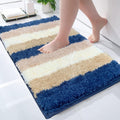 Luxe Home Bath Mat Super Soft Microfiber Non Slip Jericho Bathroom Mats 40x60 cm Colour Shadow