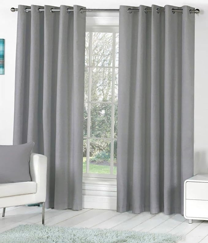 Homefab India Royal Silky Polyester Grommet Door Curtain 7 feet