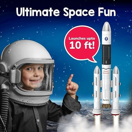 Smartivity DIY Rocket Launcher Kit for Kids 6, 7, 8, 9, 10, 11, 12 Years Old DIY Science Toy for Boys & Girls 6-12 Year