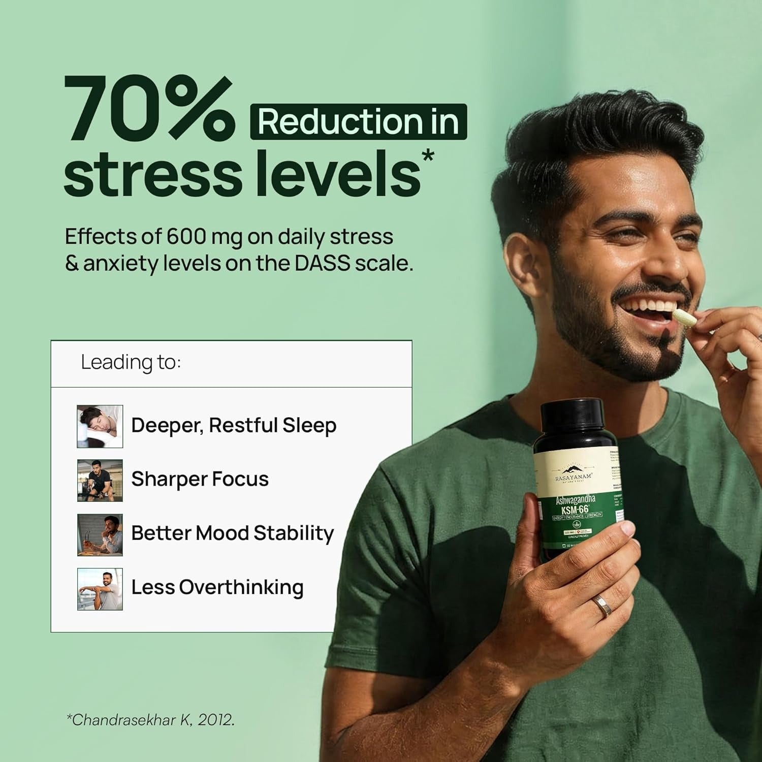 Rasayanam Ashwagandha KSM-66 - 60 Caps