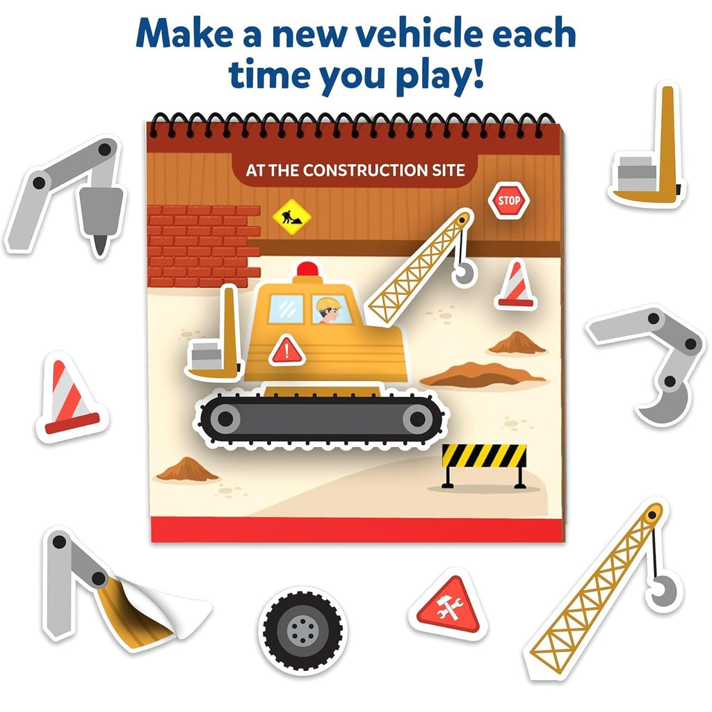 Skillmatics Reusable Sticker Activity Book Peelies 100+ Reusable Cling Stickers 6 Pictures