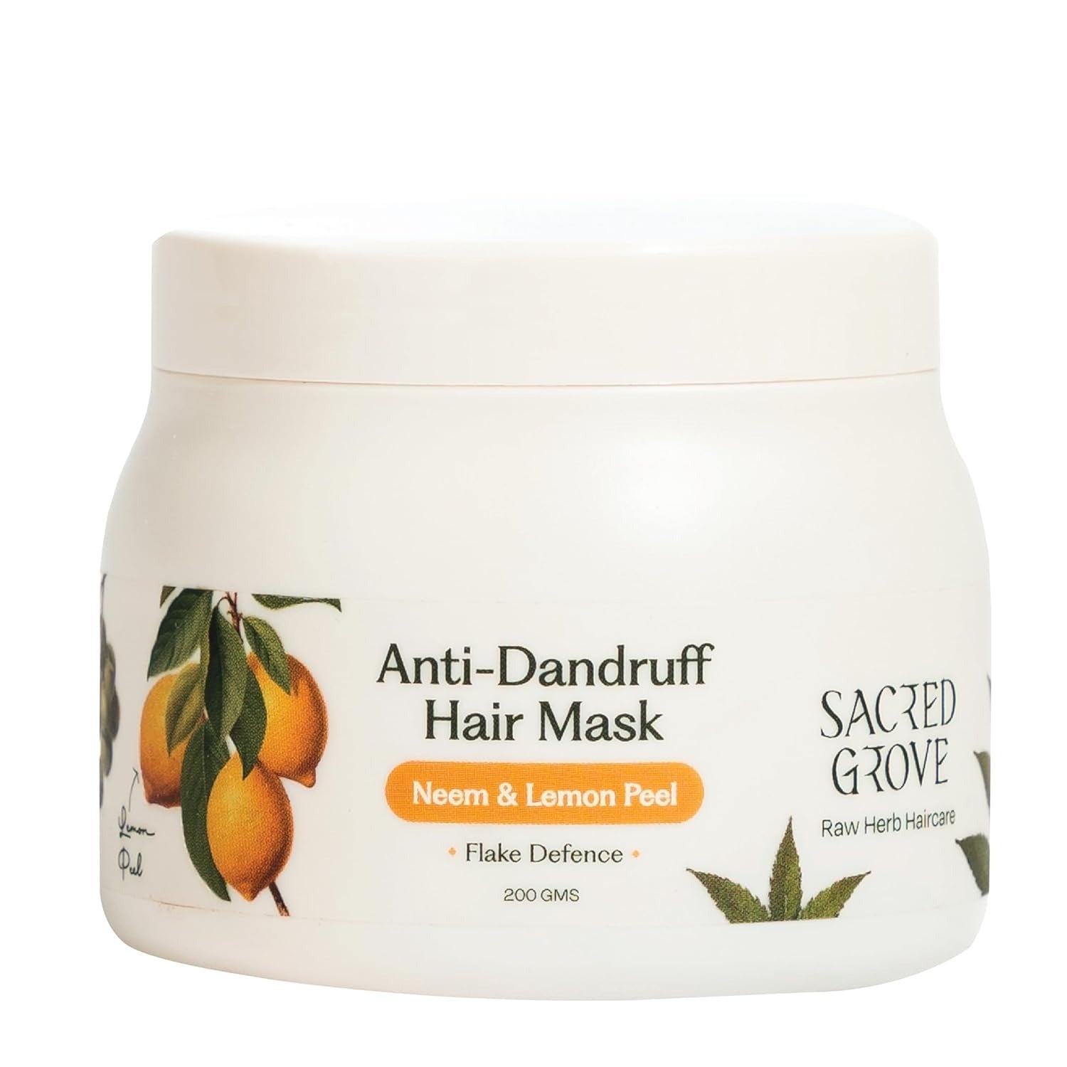 Sacred Grove Anti-Dandruff Pre Shampoo Hair Mask with Neem & Lemon Peel - 200 gms