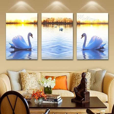 Rangoli MDF 3 Pcs Wall Poster 12x18 Inch Decorative Wall Art P-2 Design-6