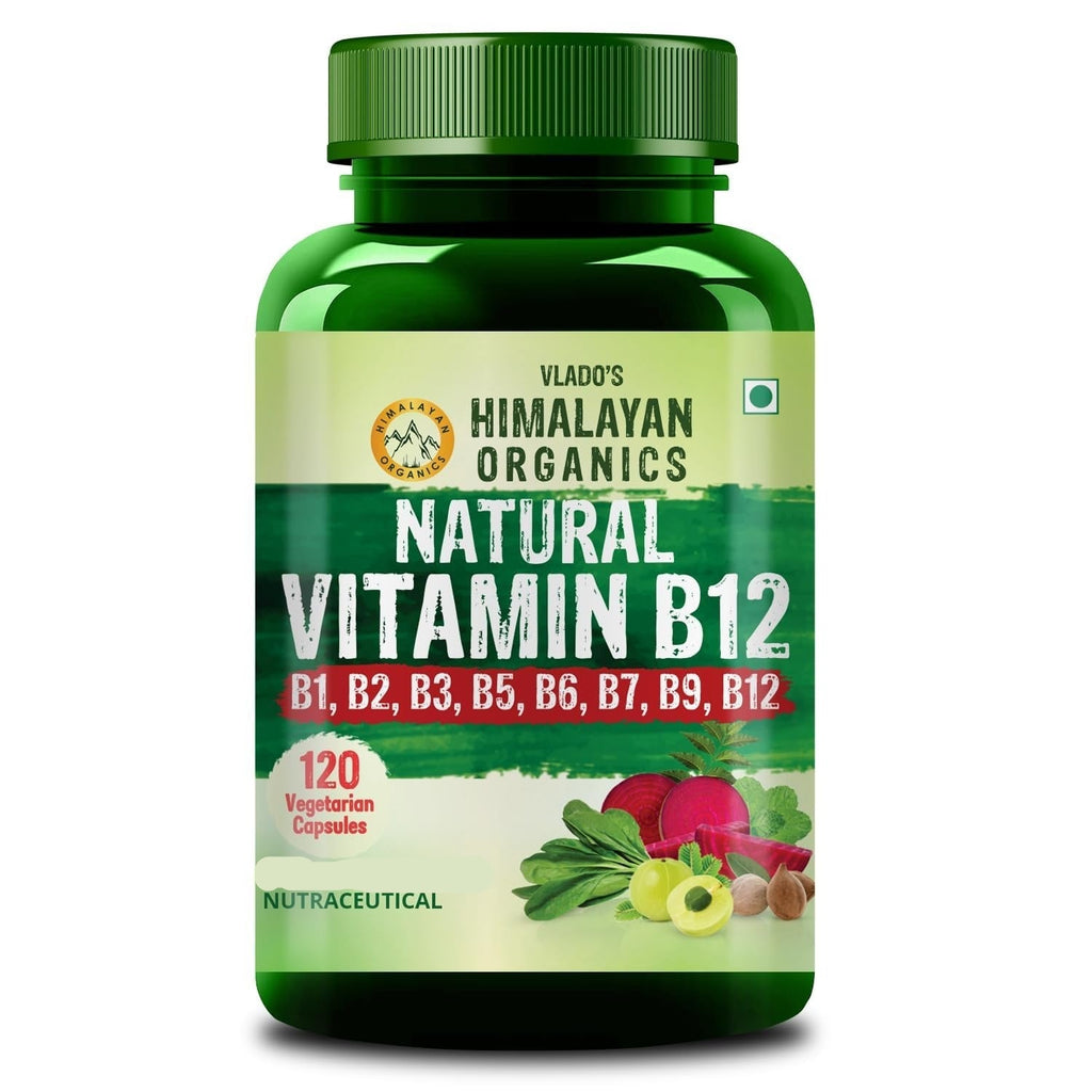 Himalayan Organics Organic B12 500mg Capsules - 120 Caps