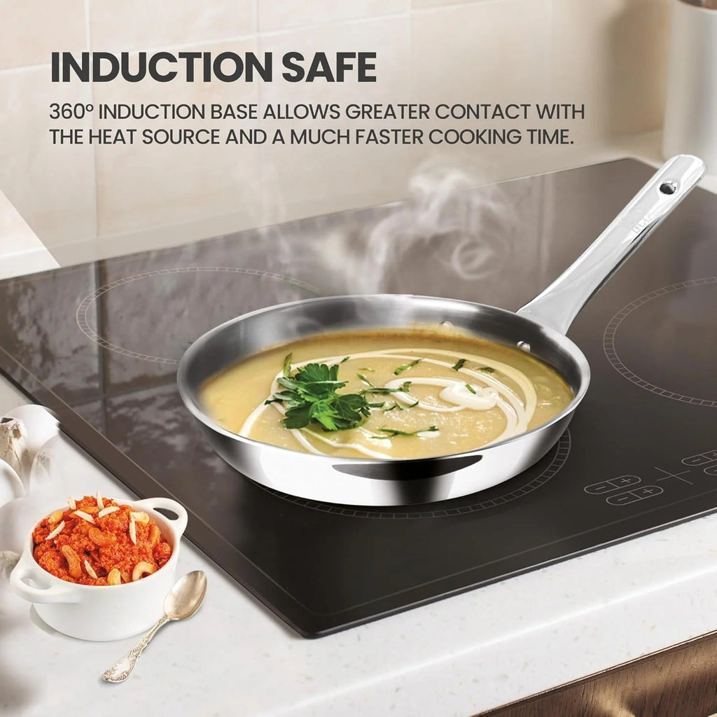 Milton ProCook Triply Stainless Steel 3 Pcs Induction Cookware Set
