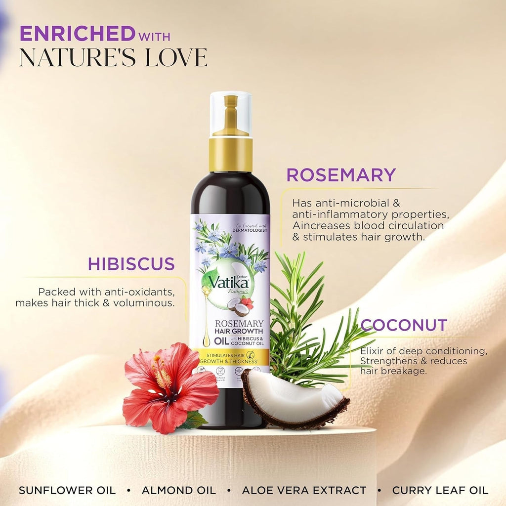 Dabur Vatika Rosemary Hair Growth Oil - 100 ml