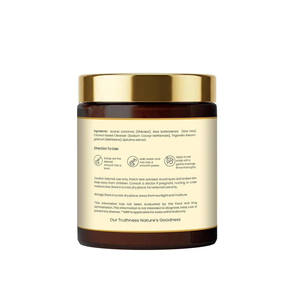 Havintha Premium Spirulina Powder Based Herbal Shampoo for Hair – 200 Gms